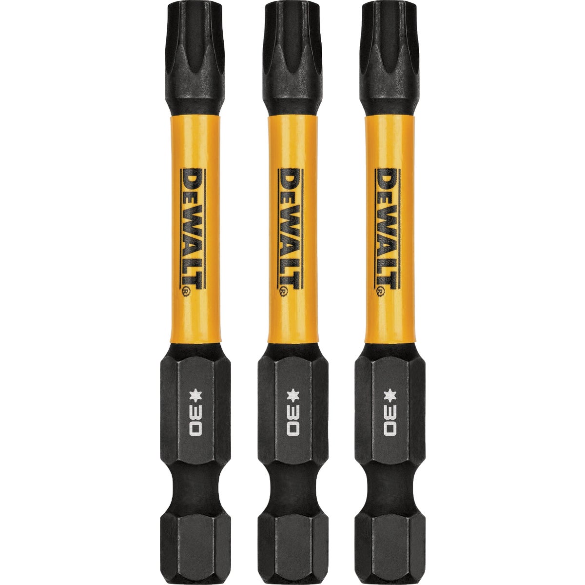 DEWALT FlexTorq 2 In. T30 TORX Impact Screwdriver Bit (3-Pack)