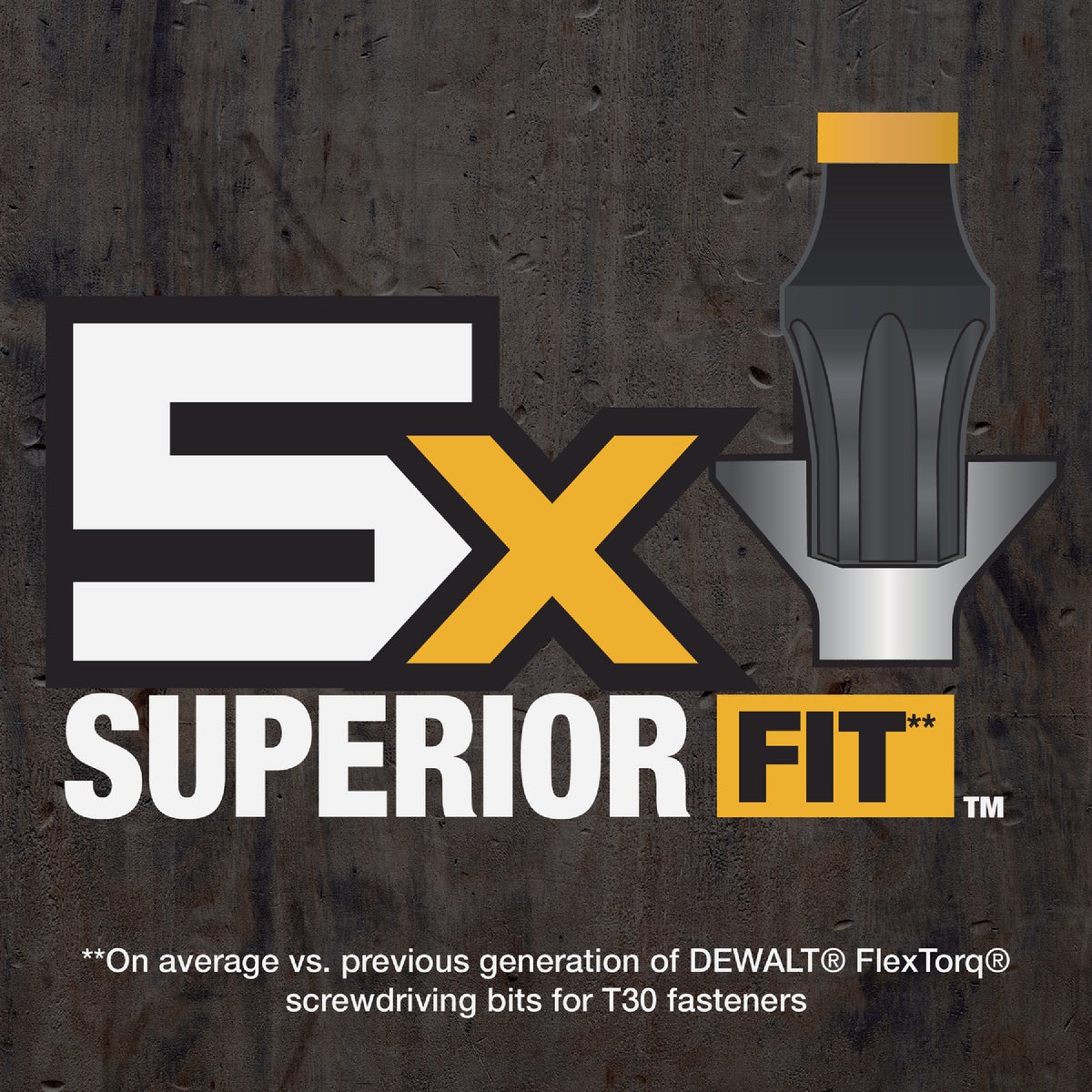 DEWALT FlexTorq 2 In. T30 TORX Impact Screwdriver Bit (3-Pack) Image 3