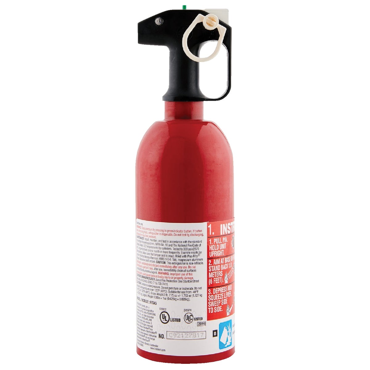 First Alert 5-B:C Auto Fire Extinguisher Image 4