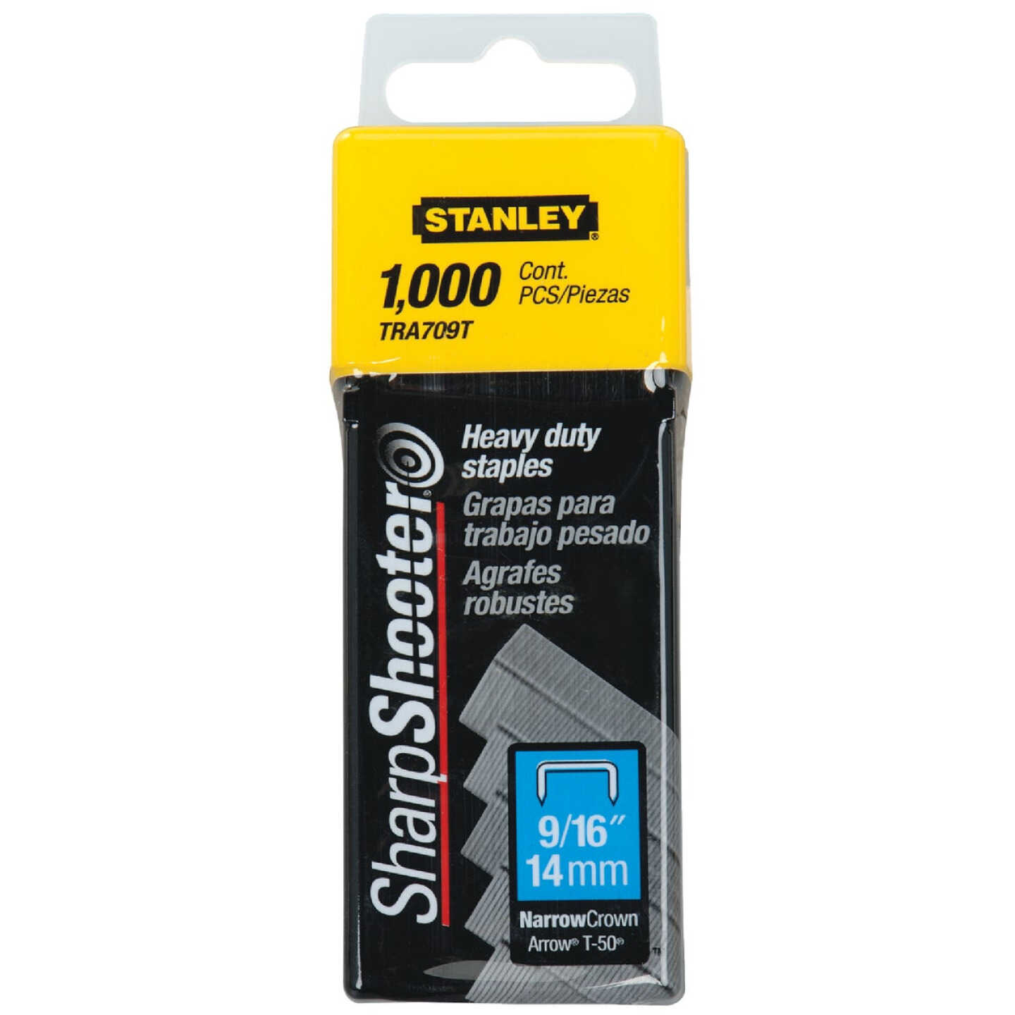 Stanley SharpShooter Heavy-Duty Narrow Crown Staple, 9/16 In. (1000-Pack) Image 1