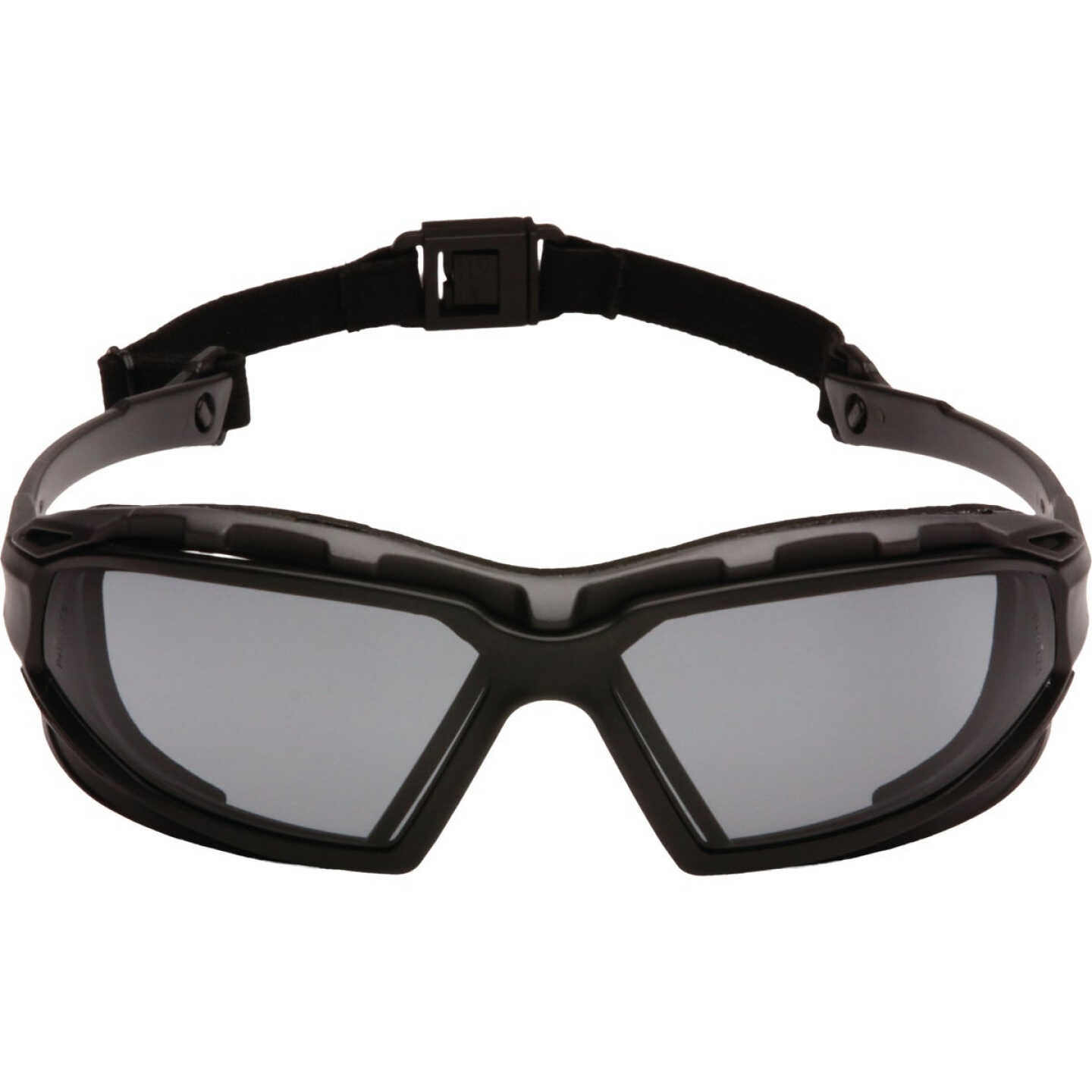Pyramex Highlander Plus Black & Gray Frame Safety Glasses with Gray Anti-Fog Lenses Image 1