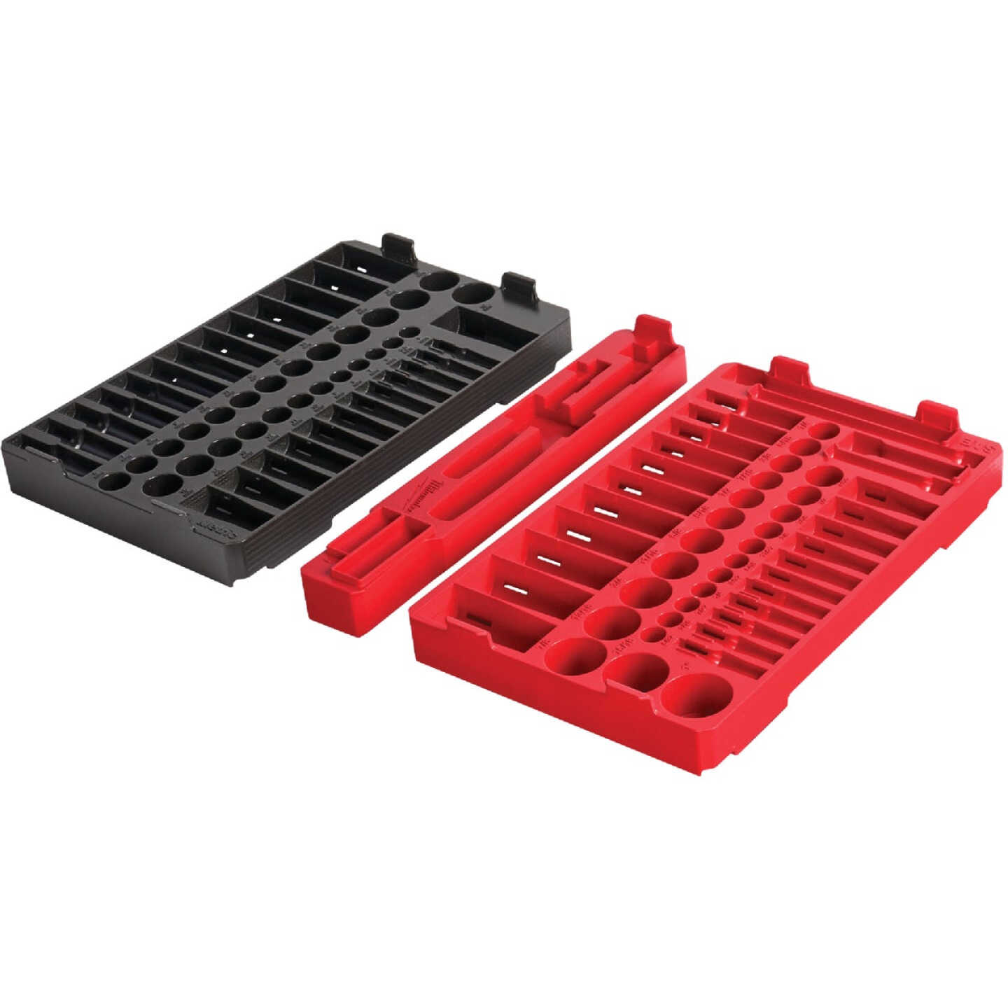 Milwaukee 106-Pc. 1/4 & 3/8 In. Drive SAE & Metric PACKOUT Tray Ratchet & Socket Holder Image 1