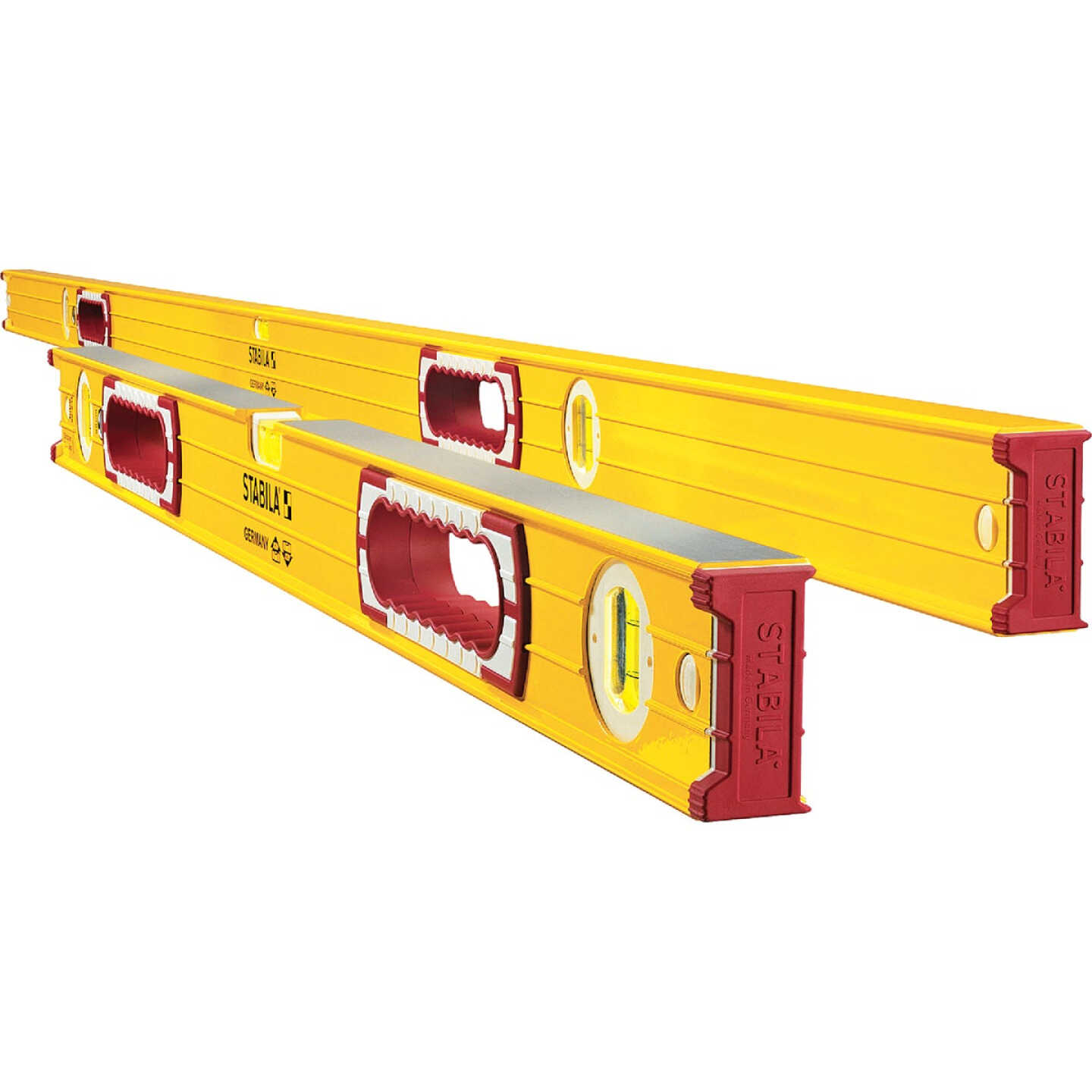 Stabila 78 In. Aluminum Jamber Box Level & 24 to 40 In. Extendable Level Set Image 1