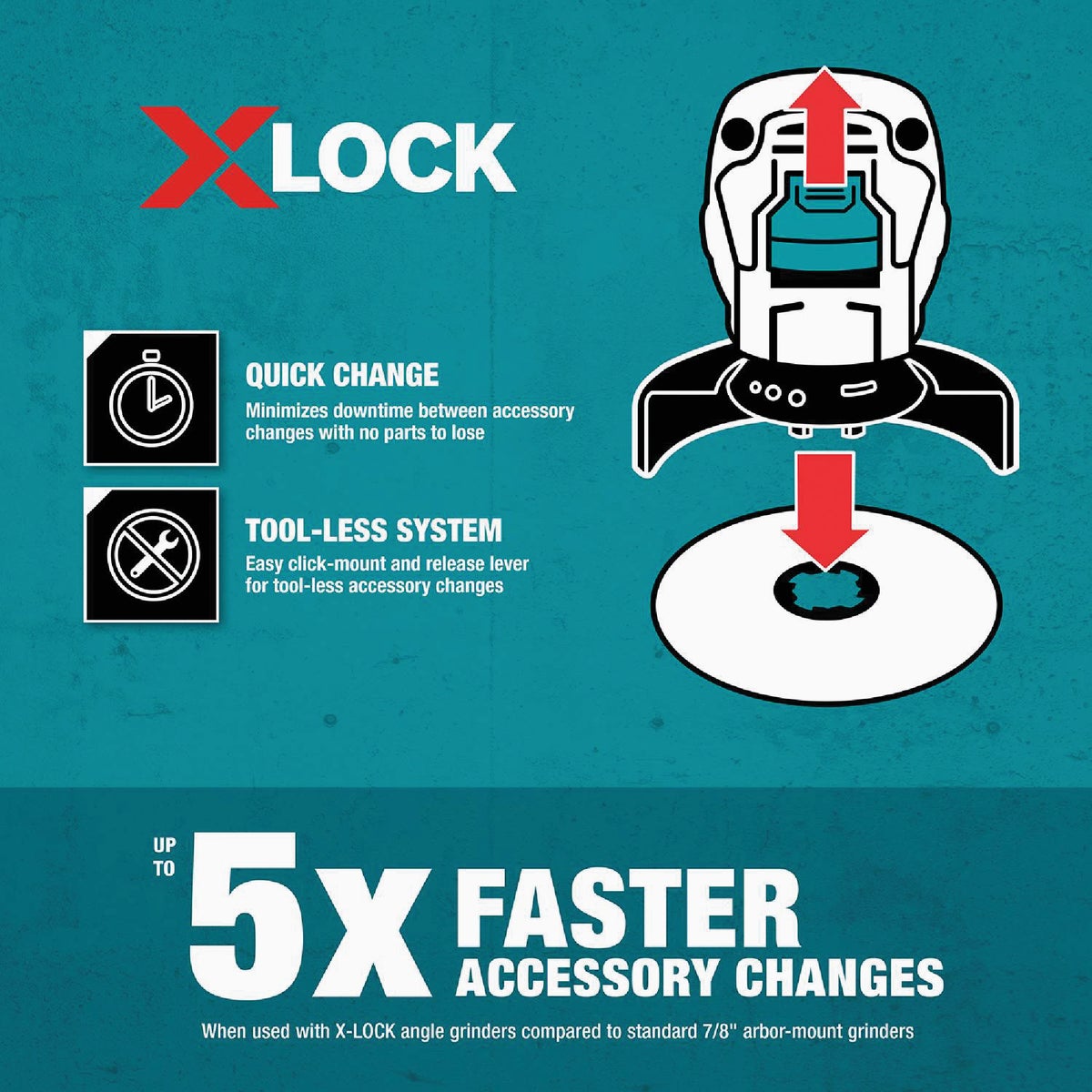 Makita X-LOCK 3-1/8 In. Knotted 0.02 In. Carbon Steel Cup Angle Grinder Wire Brush Image 7