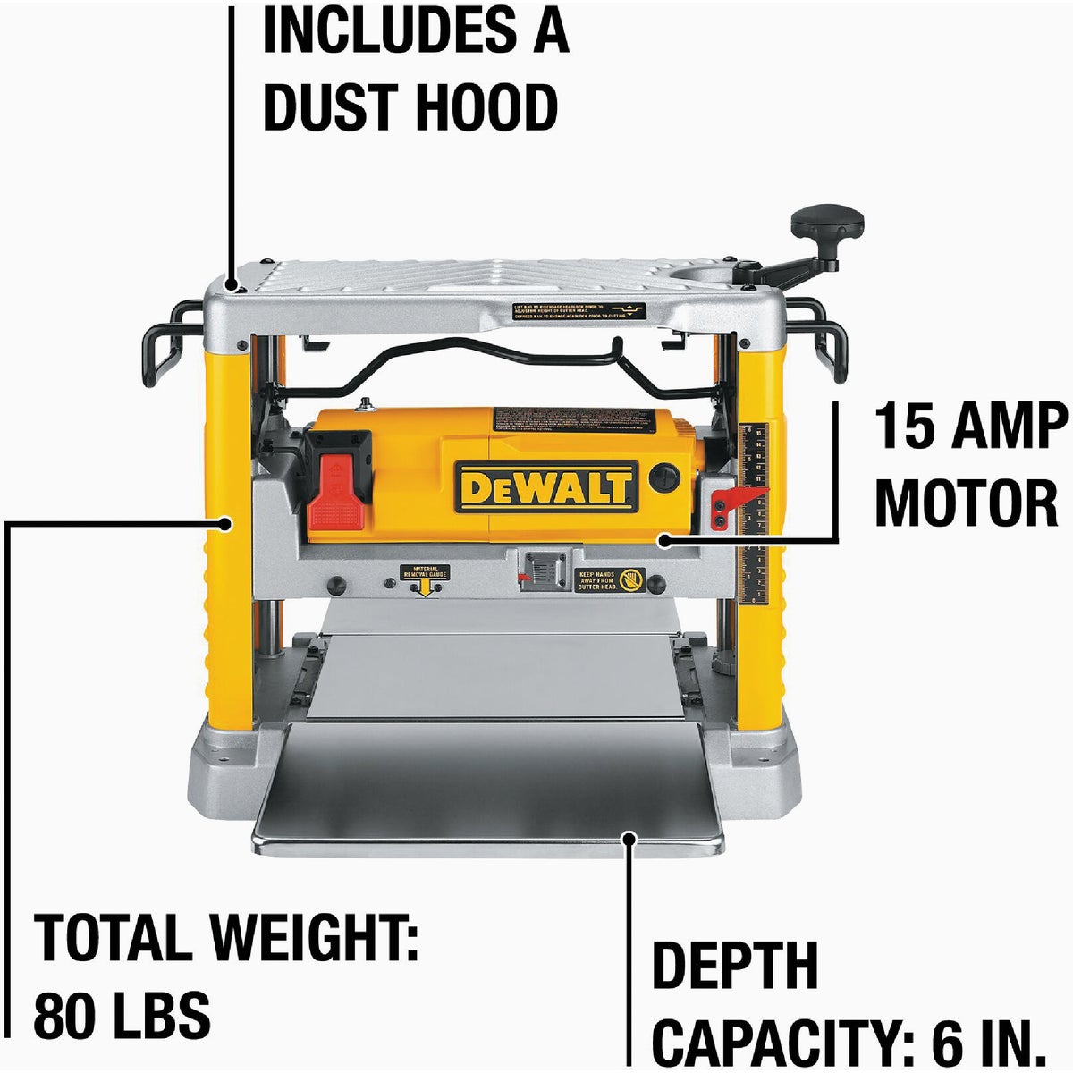 DEWALT 12-1/2 In. Portable Planer Image 6