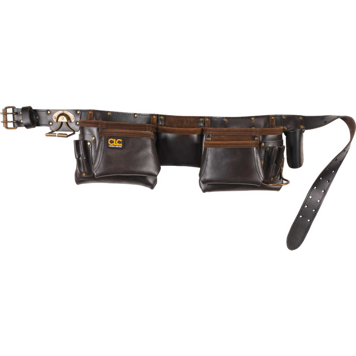 CLC 12-Pocket Leather Construction Carpenter Apron Image 1