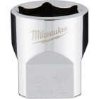 Milwaukee 3/8 In. Drive 3/4 In. 6-Point Shallow Standard Socket with FOUR FLAT Sides Image 1