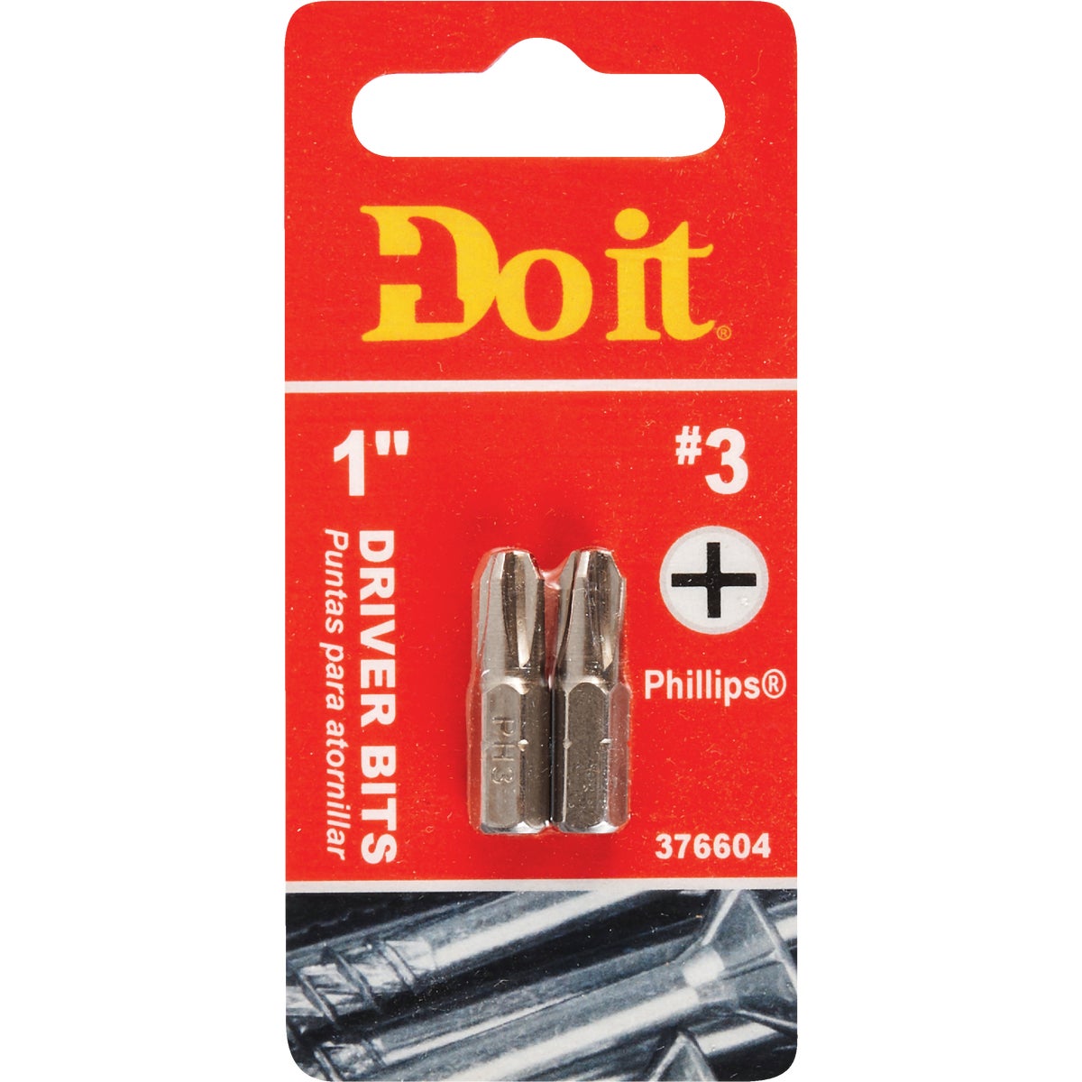 Do it #3 Phillips 1 In. Insert Screwdriver Bit (2-Pack) Image 1
