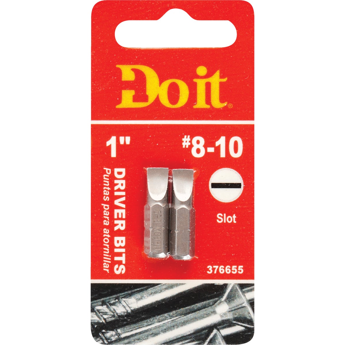 Do it #8-10 Slotted 1 In. Insert Screwdriver Bit (2-Pack) Image 1