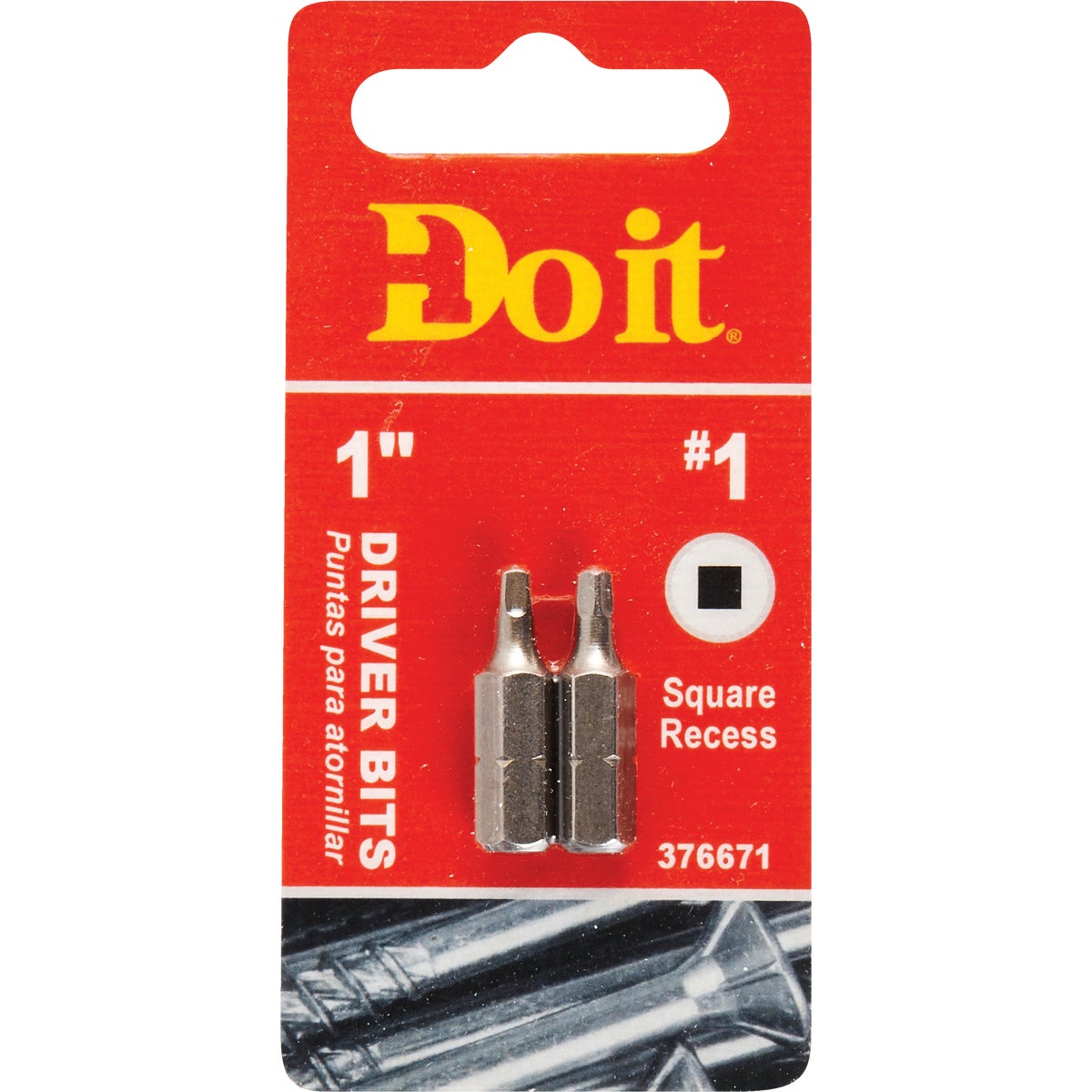 Do it #1 Square Recess 1 In. Insert Screwdriver Bit (2-Pack) Image 1
