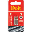 Do it #3 Square Recess 1 In. Insert Screwdriver Bit (2-Pack) Image 1
