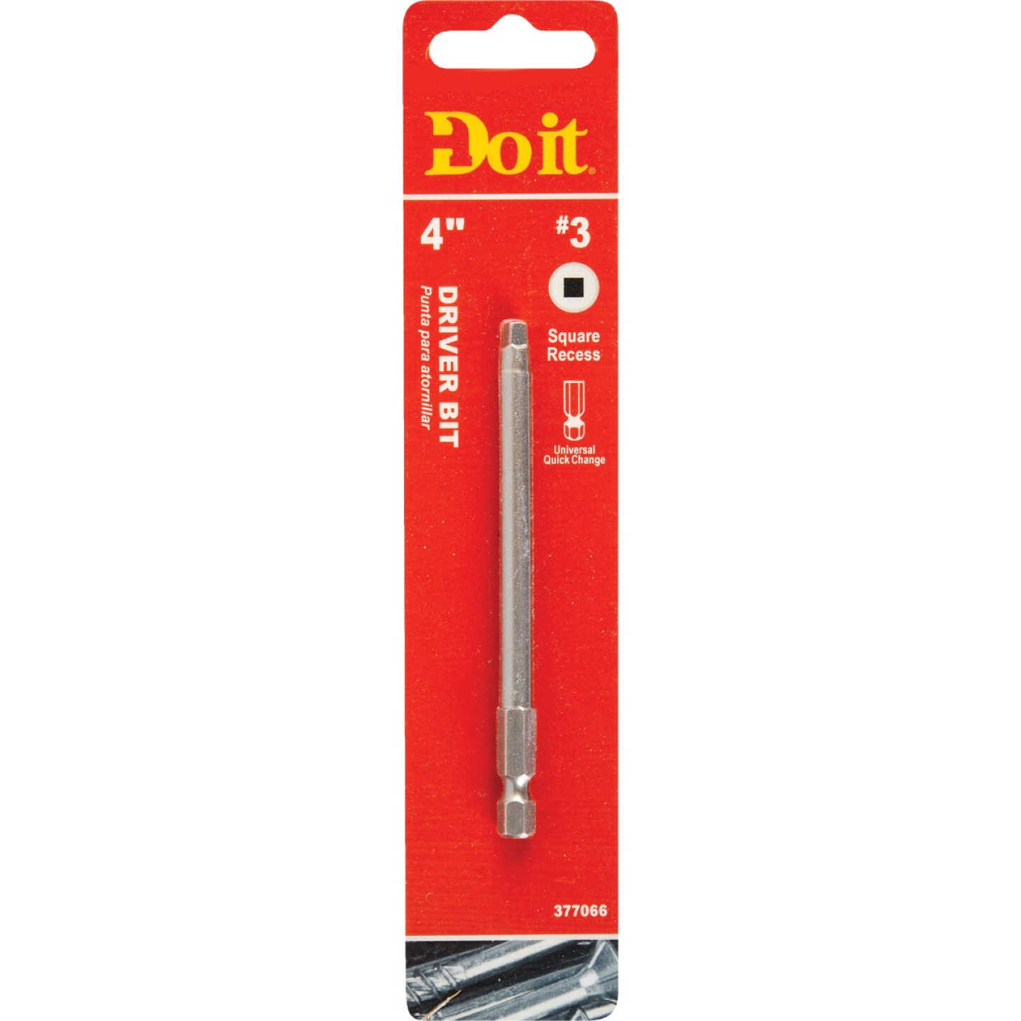 Do it #3 Square Recess 4 In. Power Screwdriver Bit Image 1