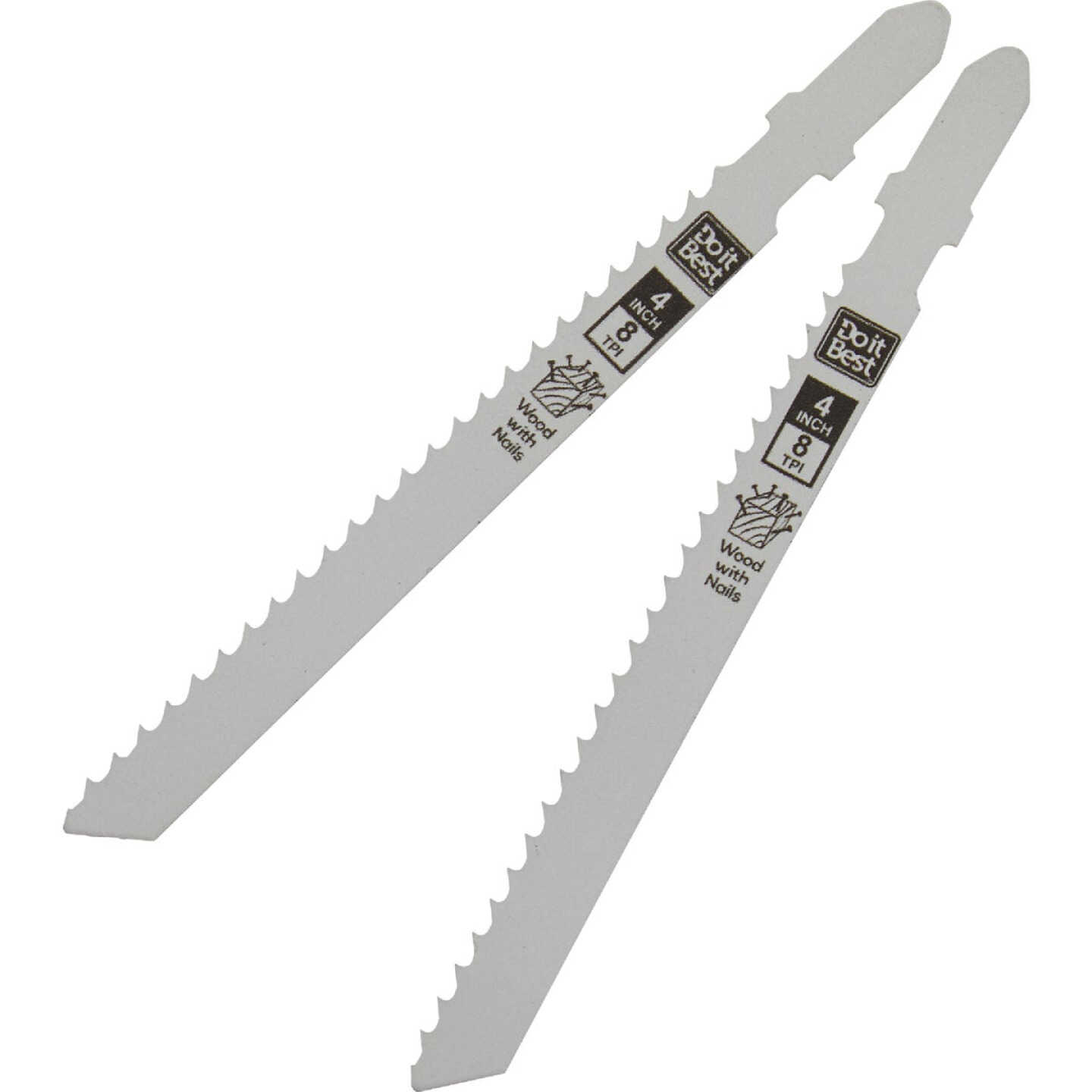 Do it Best T-Shank 4 In. 8 TPI Nail-Embedded Wood Jigsaw Blade (2-Pack) Image 2