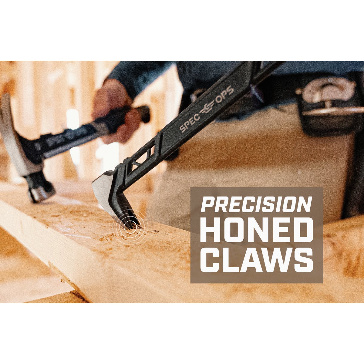 Spec Ops 11 In. High-Carbon Steel Nail Puller Cats Paw Molding Pry Bar Image 2