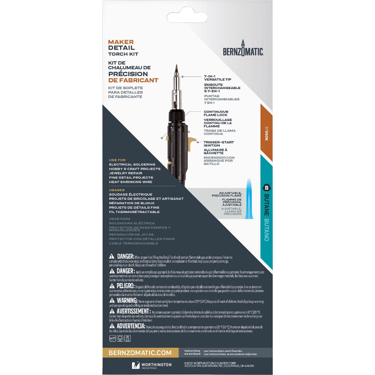 Bernzomatic Maker Detail Torch /Soldering Iron Kit Image 3
