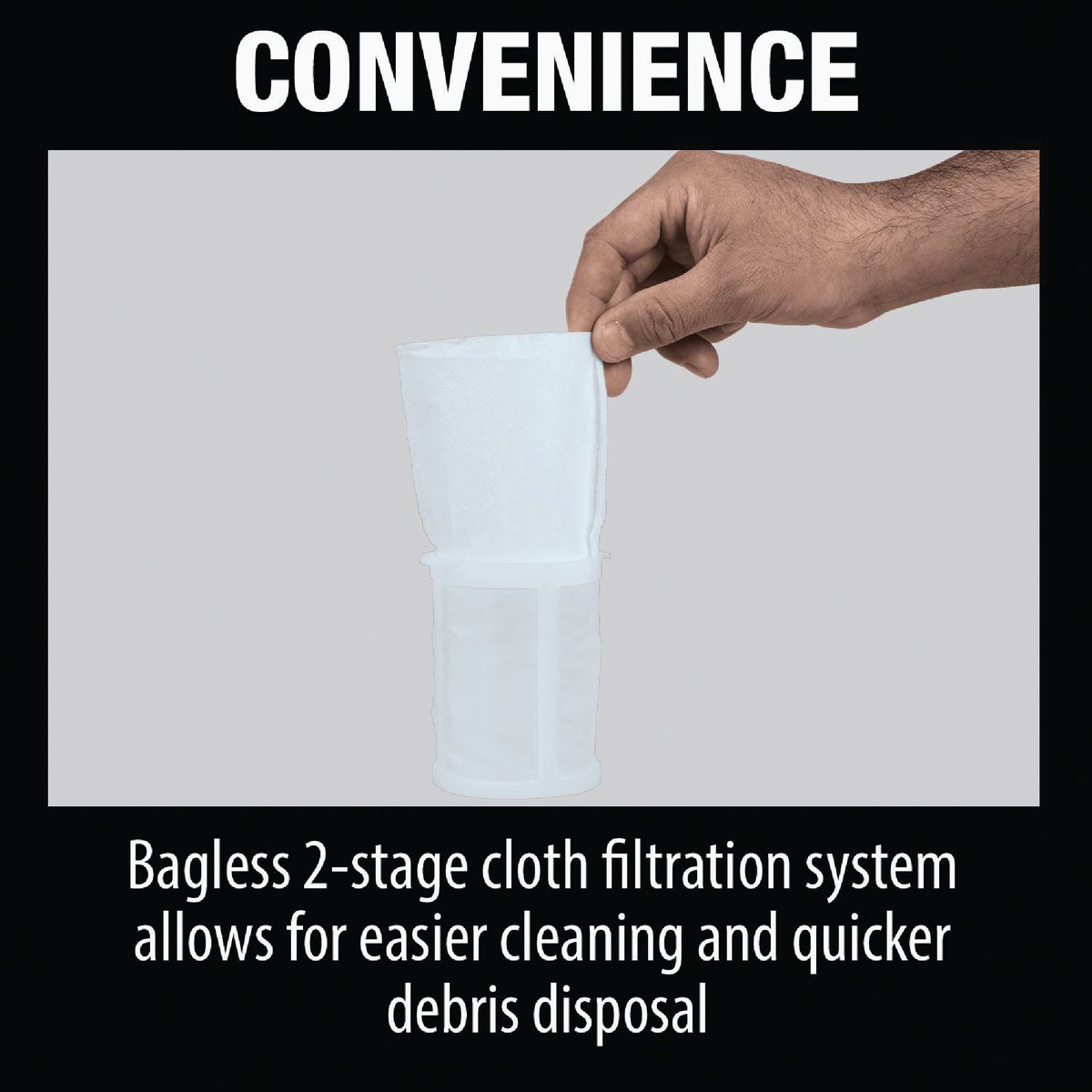 Makita 18V LXT Cordless Bagless Compact Stick Vacuum Cleaner, Black (Tool Only) Image 4