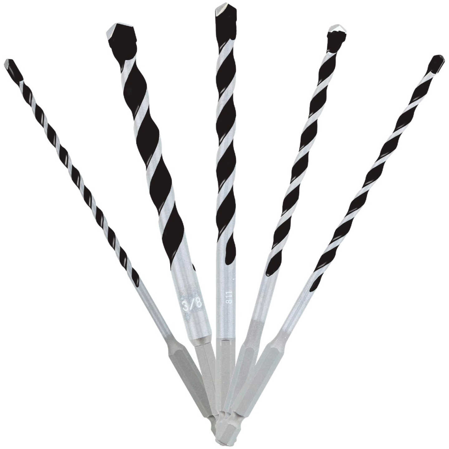 Diablo Multi-Material Carbide-Tipped Rotary Hammer Drill Bit Set (5-Piece) Image 1