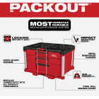 Milwaukee PACKOUT Multi-Depth 3-Drawer Tool Box, 50 Lb. Capacity Image 2
