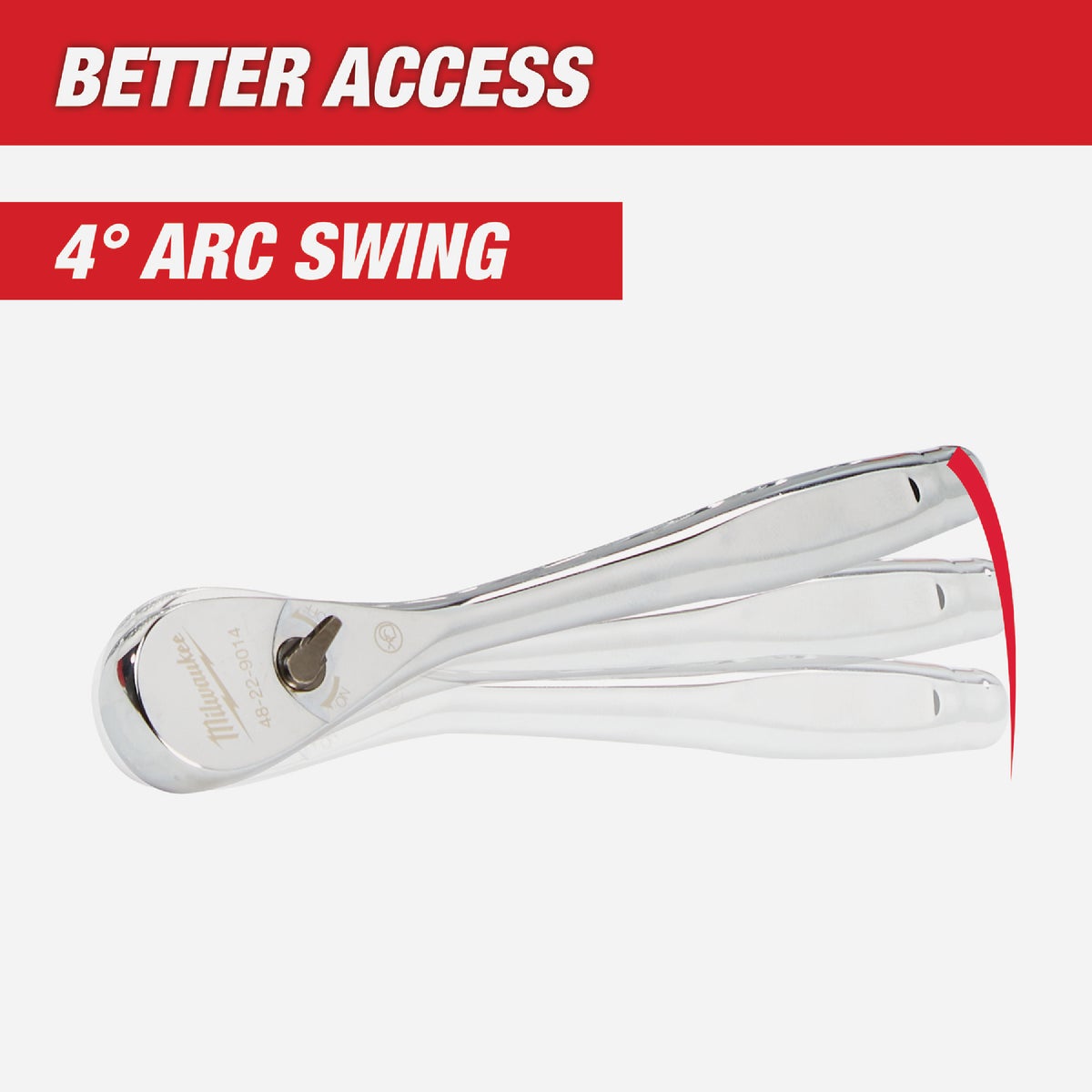 Milwaukee 3/8 In. Drive 90-Tooth Ratchet Image 3