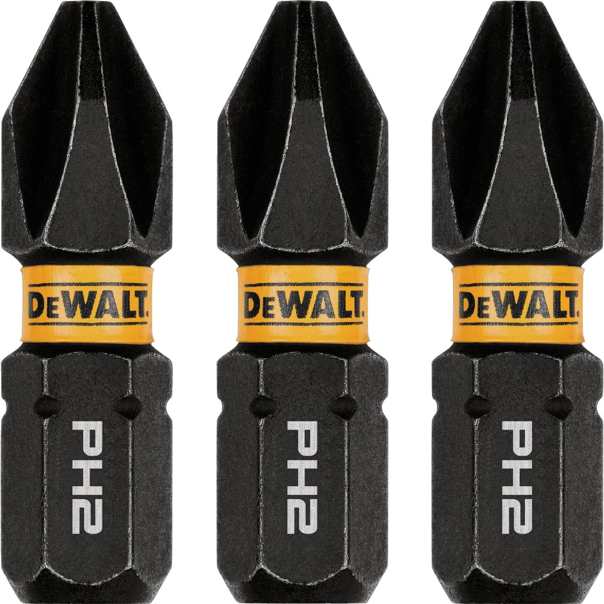 DEWALT FlexTorq 1 In. #2 Phillips Impact Screwdriver Bit (3-Pack)