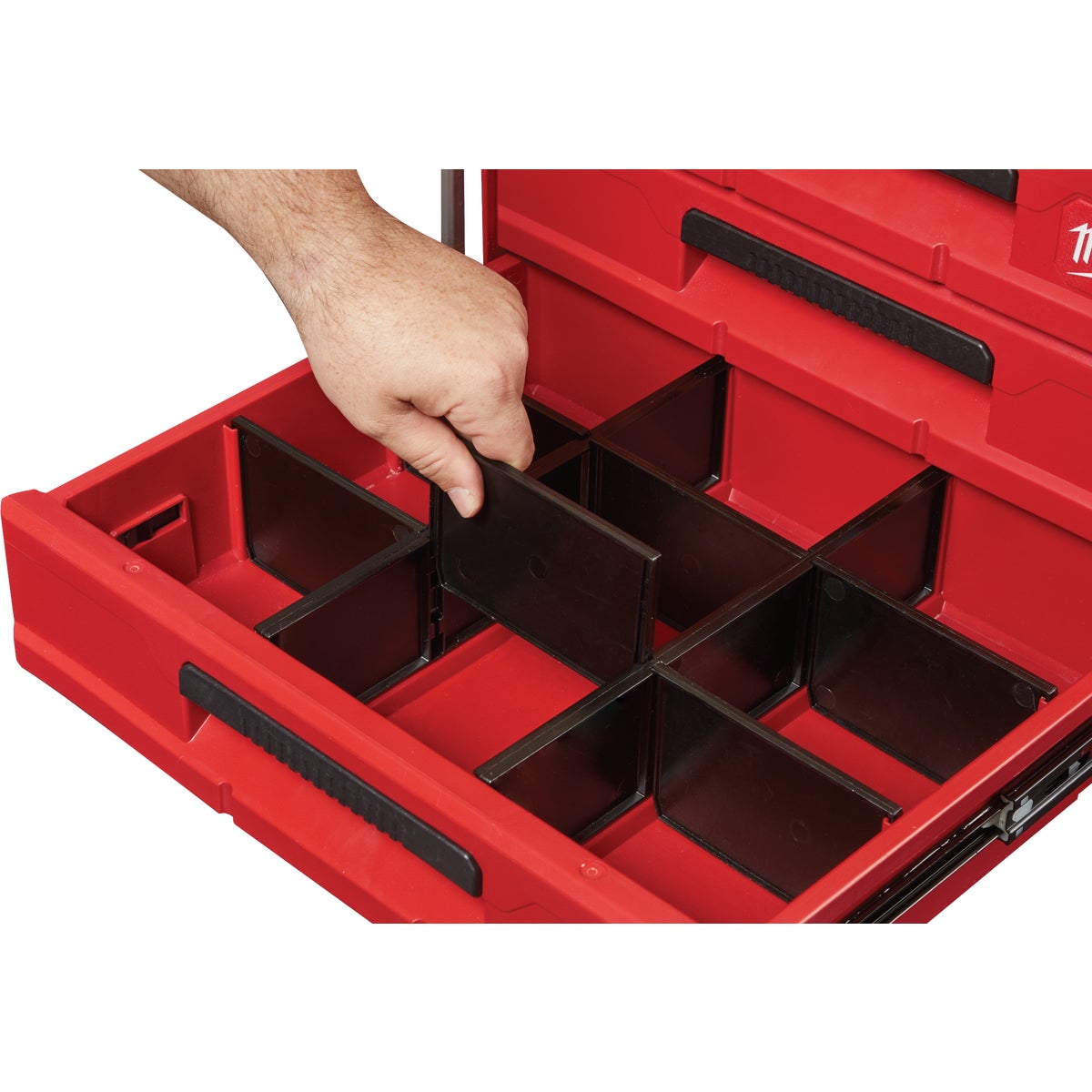 Milwaukee PACKOUT 3-Drawer Toolbox, 50 Lb. Capacity Image 3