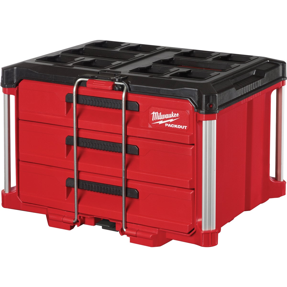 Milwaukee PACKOUT 3-Drawer Toolbox, 50 Lb. Capacity Image 1