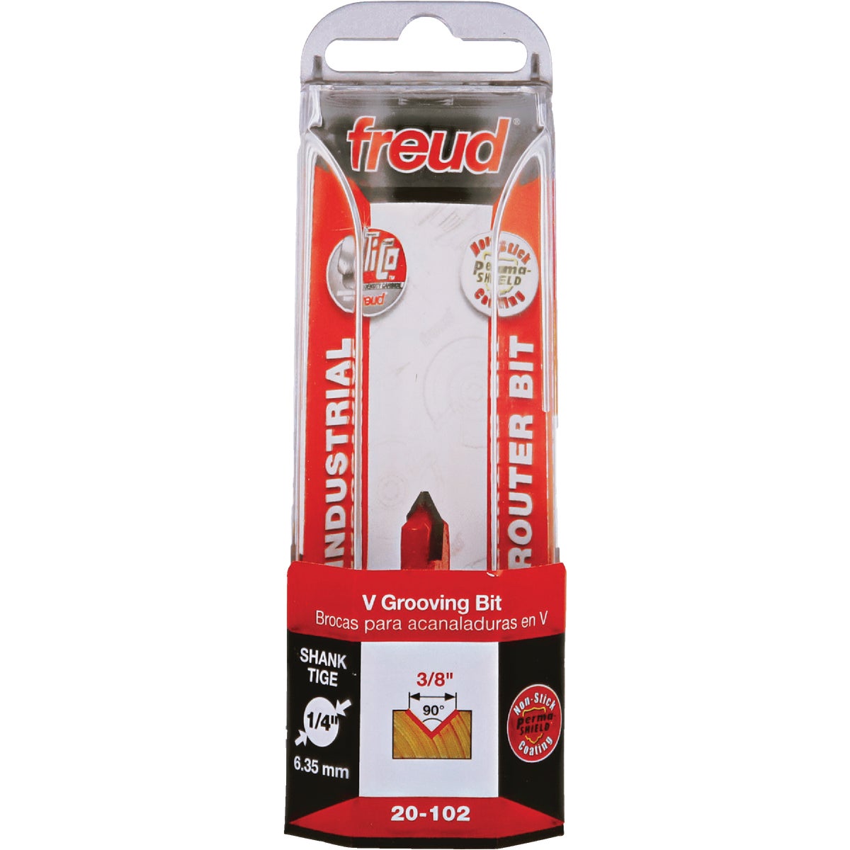 Freud 3/8 In. 90-Degree V-Groove Router Bit