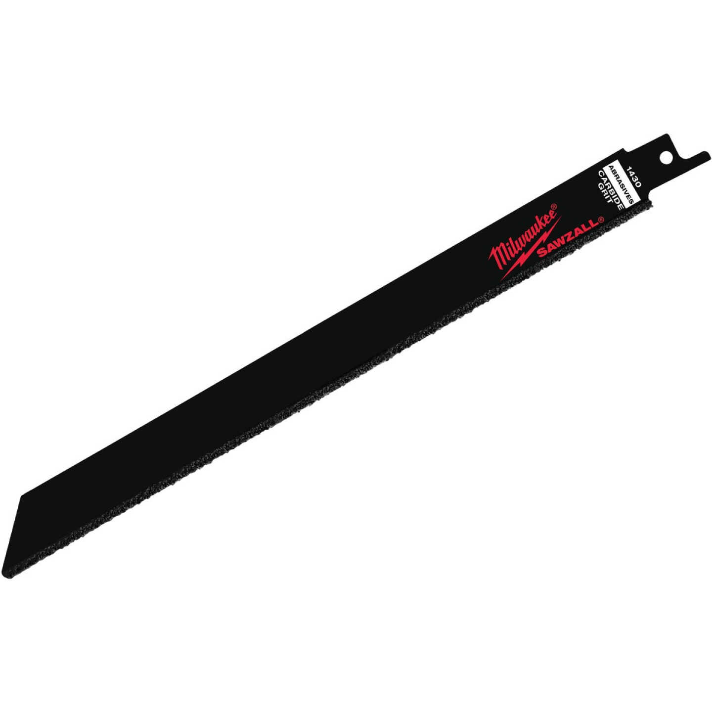 Milwaukee SAWZALL 9 In. Carbide Ceramic, Plaster, Masonry, Brick, Fiberglass Grit Edge Reciprocating Saw Blade (3-Pack) Image 1