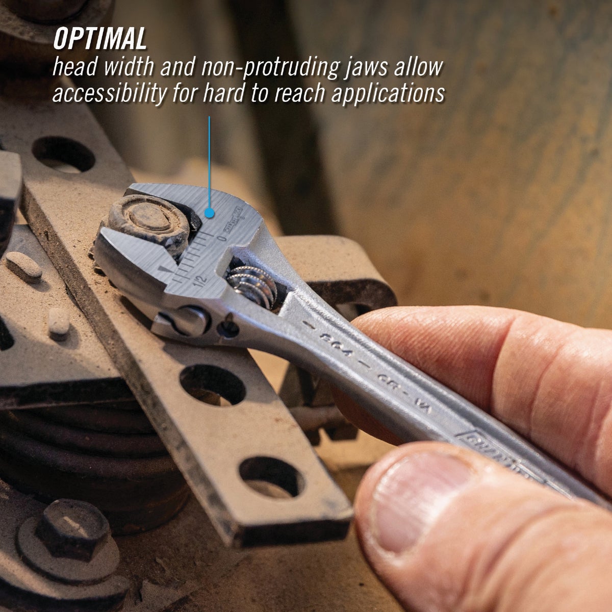 Channellock 4 In. Adjustable Wrench Image 4