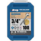 Kreg #8 x 3/4 In. Square Fine Thread Pan Head Zinc Pocket-Hole Screw (100 Ct.) Image 5