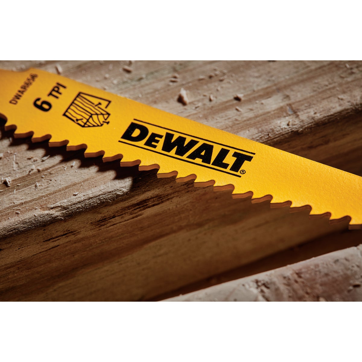 DEWALT 6 In. 6 TPI Taper Back Bi-Metal Reciprocating Saw Blade (5-Pack) Image 7