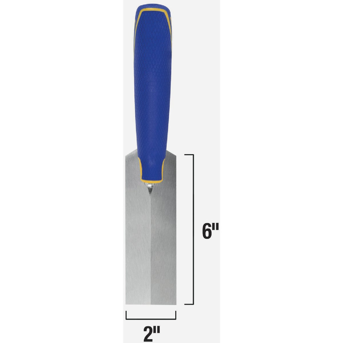 QEP 6 In. x 2 In. Flat Margin Trowel with Bucket Hook & Comfort Grip Image 2