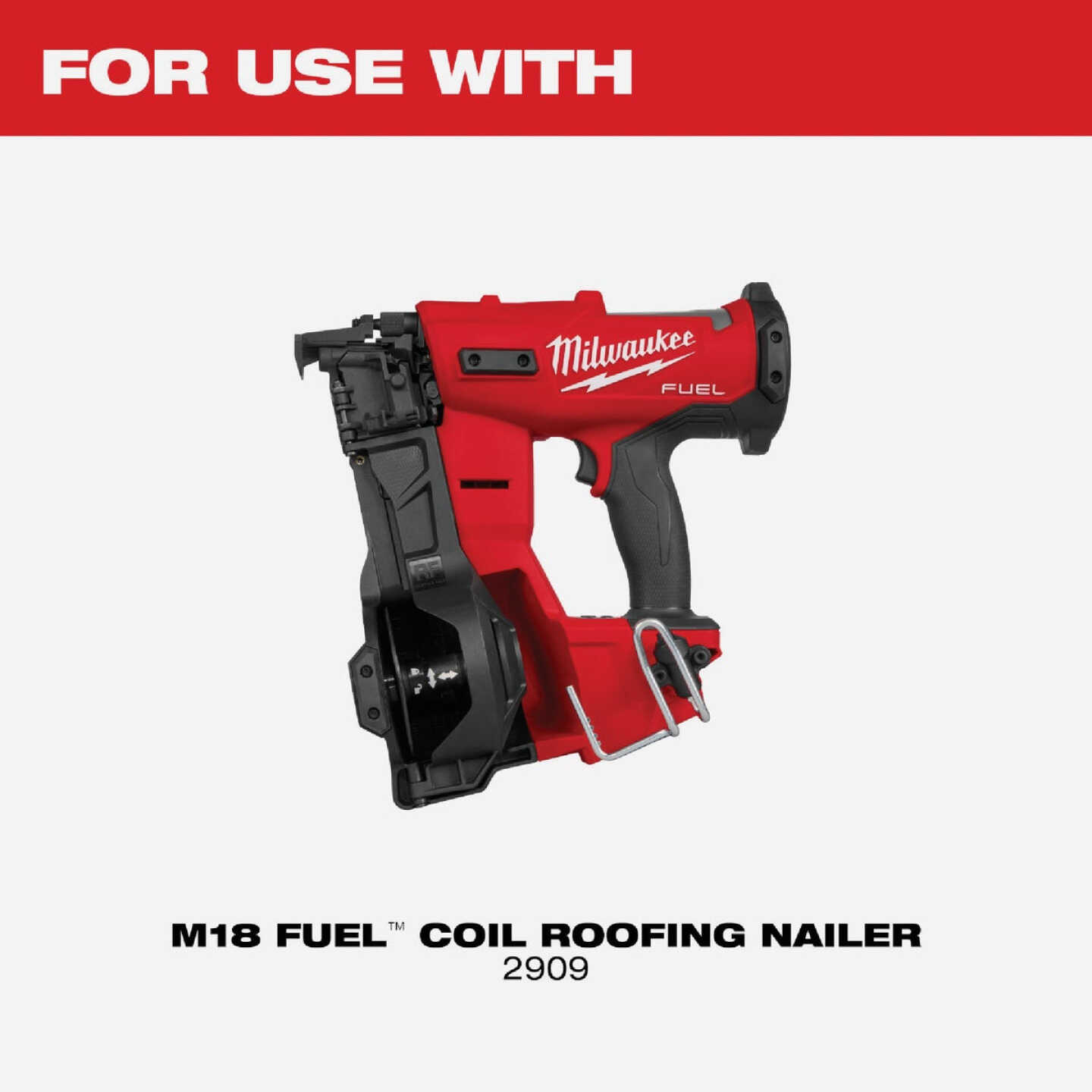 Milwaukee M18 FUEL Coil Roofing Nailer Vinyl Siding Tip Image 2