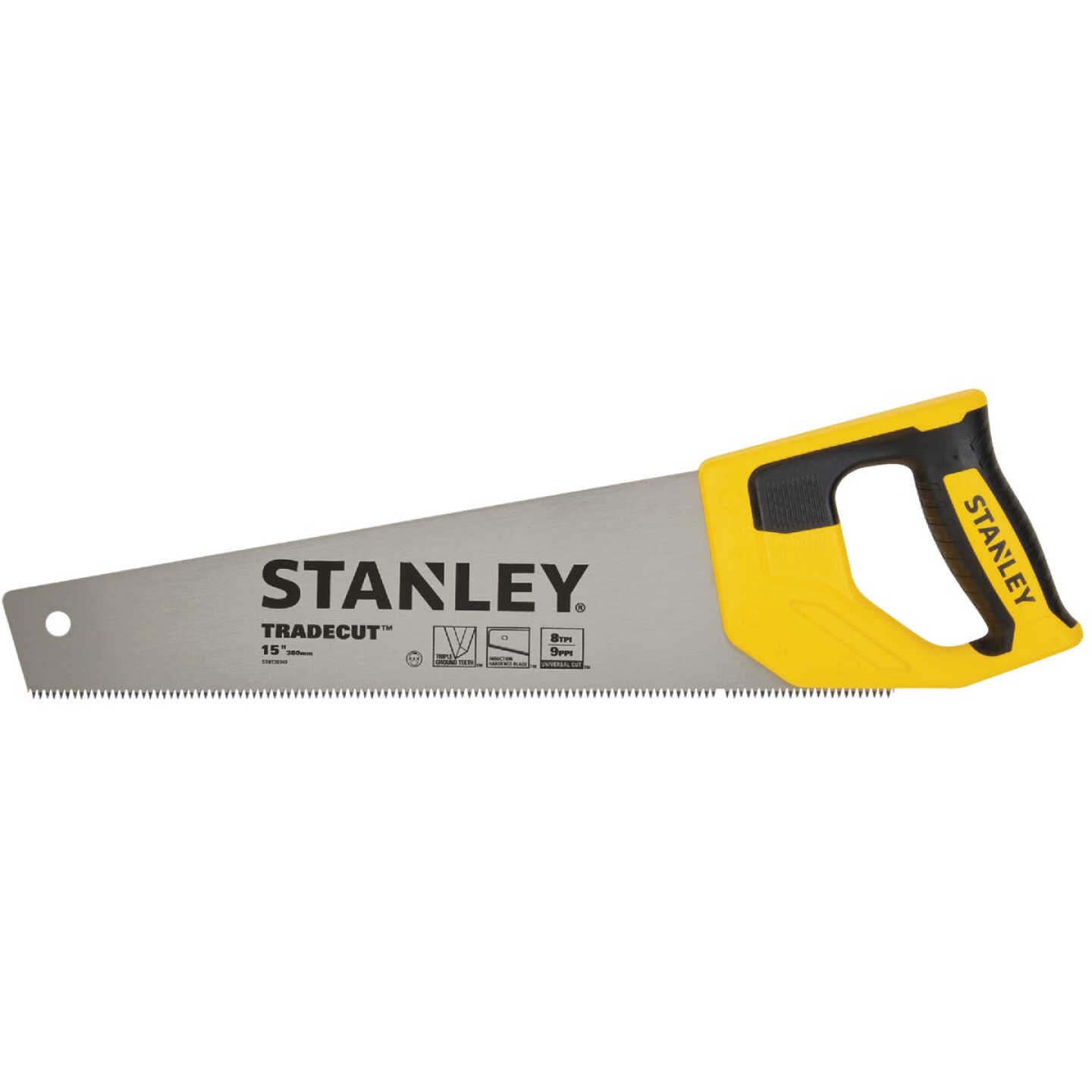 Stanley TRADECUT 15 In. L Blade 9 PPI Bi-Material Hand Saw Image 1
