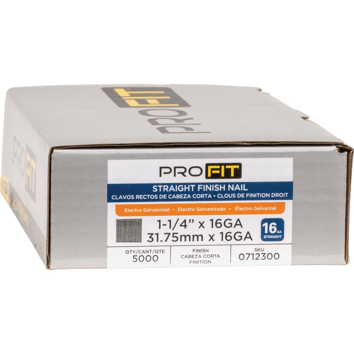 Pro-Fit 1-1/4 In. 16 Gauge Electro Galvanized Straight Finish Nails (5000 Ct.) Image 2