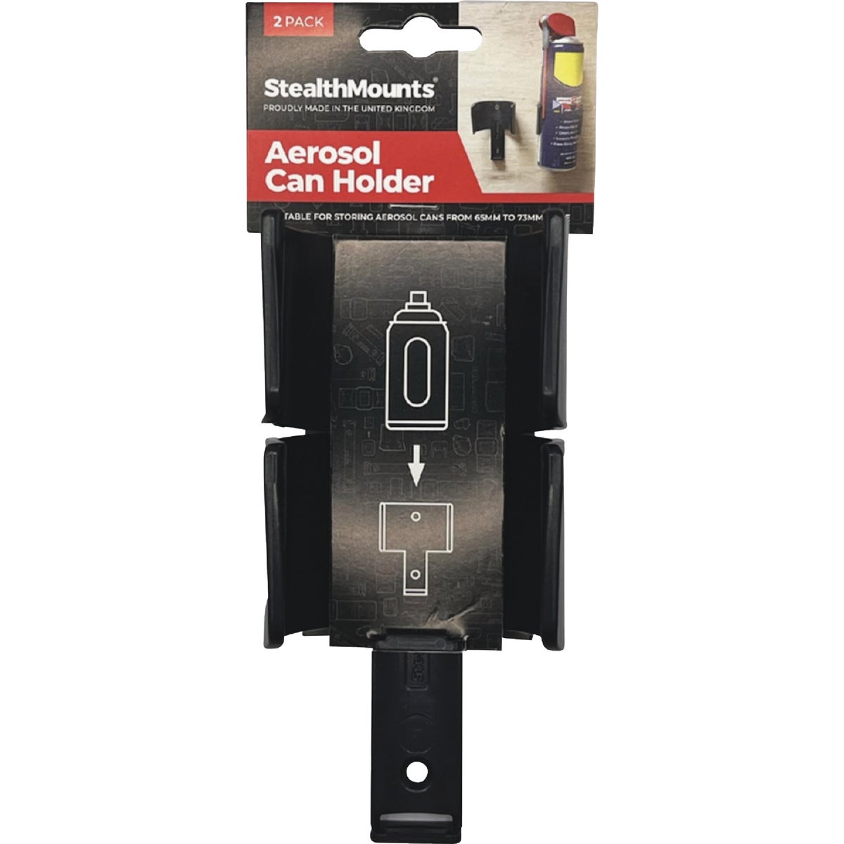 StealthMounts Aerosol Can Holder (2-Pack)