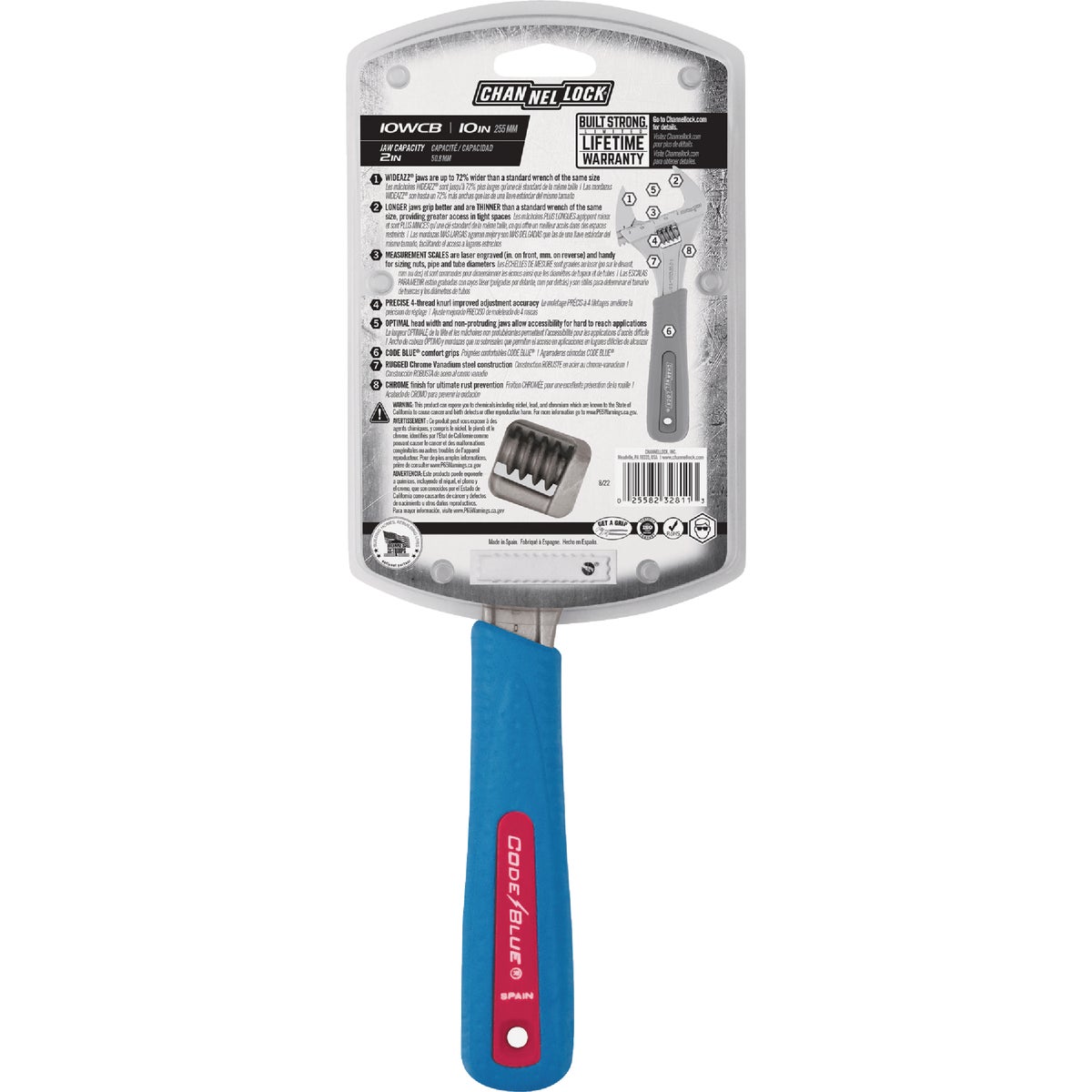 Channellock WideAzz 10 In. Adjustable Wrench Image 3