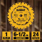 DEWALT 6-1/2 In. 24-Tooth Circular Saw Blade Image 2
