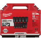 Milwaukee SHOCKWAVE Standard 3/8 In. Drive 6-Point Deep Impact Driver Set (12-Piece) Image 3