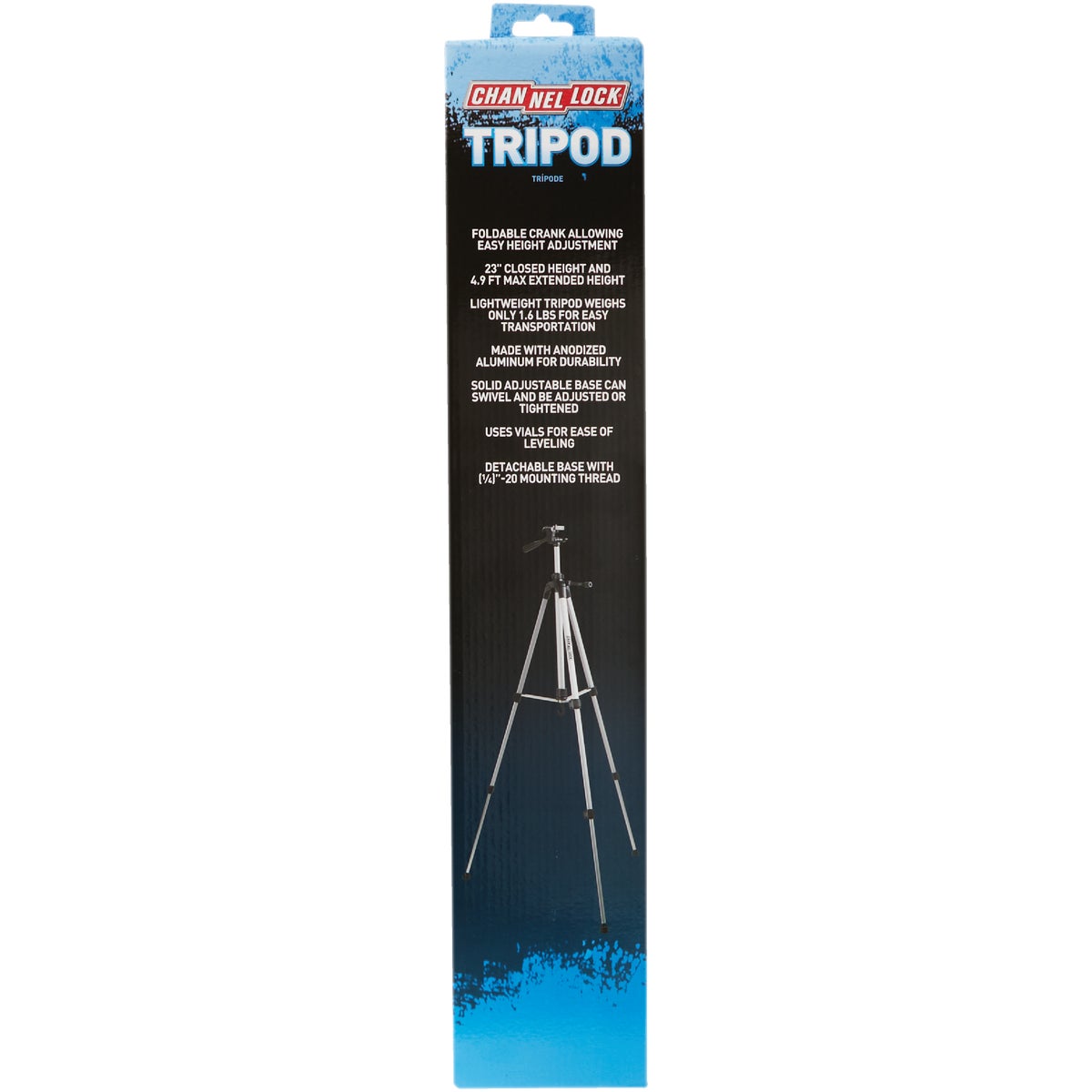 Channellock Laser Level Tripod with Tilting Head Image 2