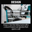 Makita 10 In. 15-Amp Dual-Bevel Sliding Compound Miter Saw with Laser Image 4