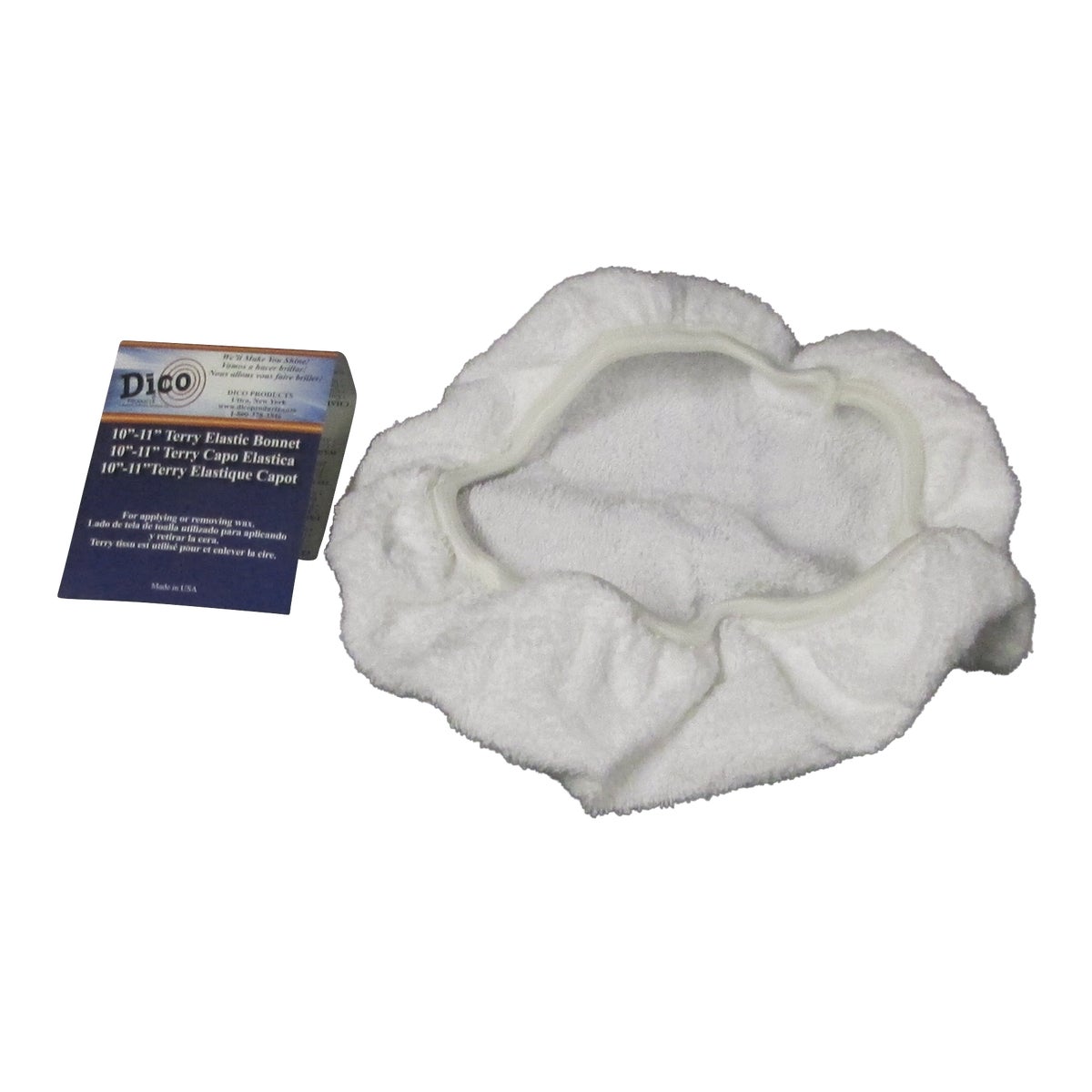 Dico 10 In. to 11 In. Terrycloth Bonnet with Elastic Edge
