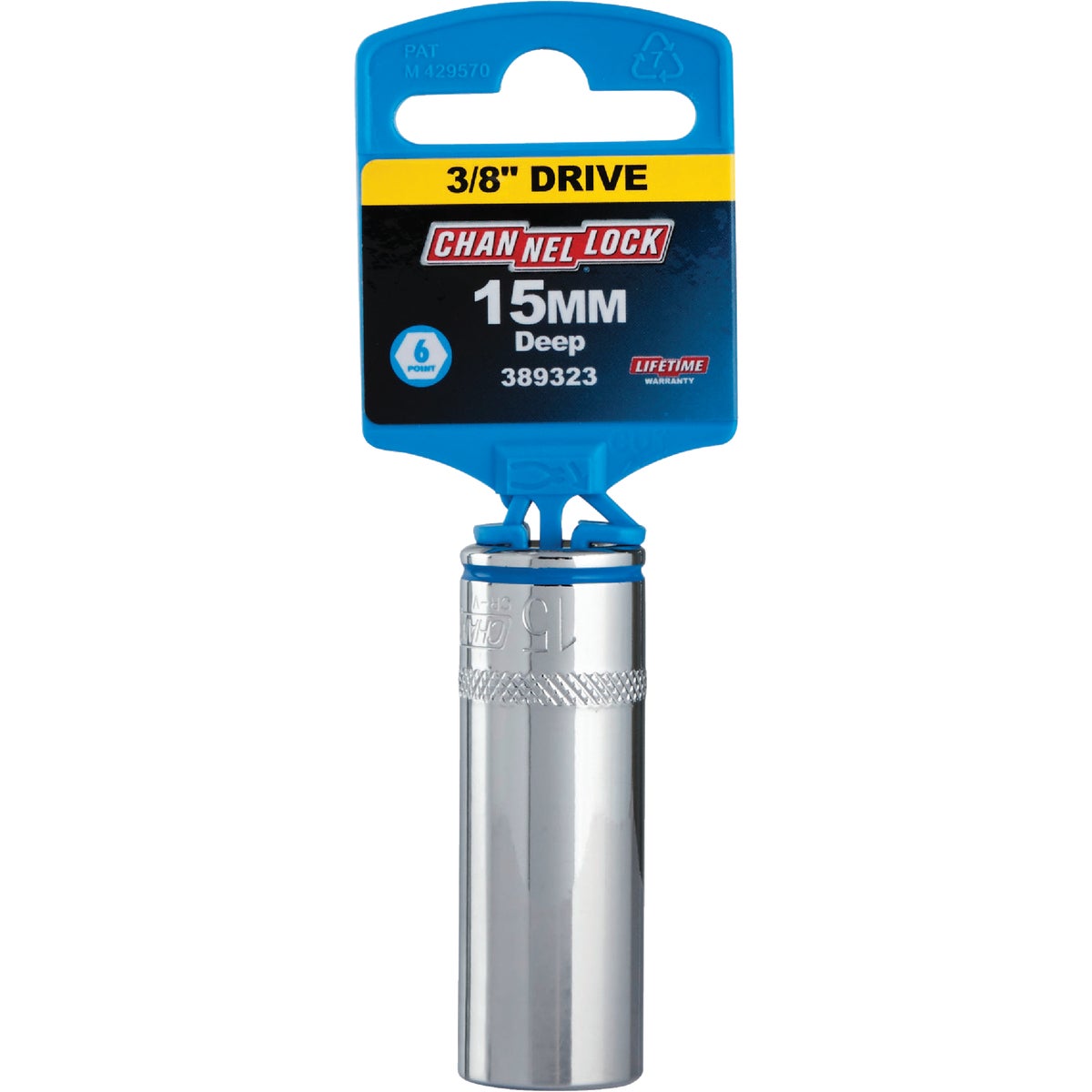 Channellock 3/8 In. Drive 15 mm 6-Point Deep Metric Socket Image 2