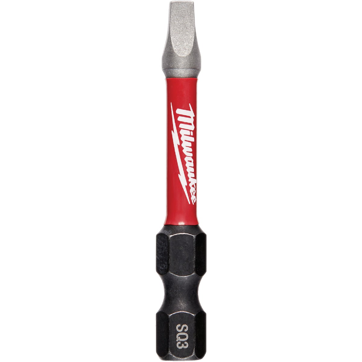 Milwaukee SHOCKWAVE #3 Square Recess 2 In. Insert Impact Screwdriver Bit (Bulk) Image 1