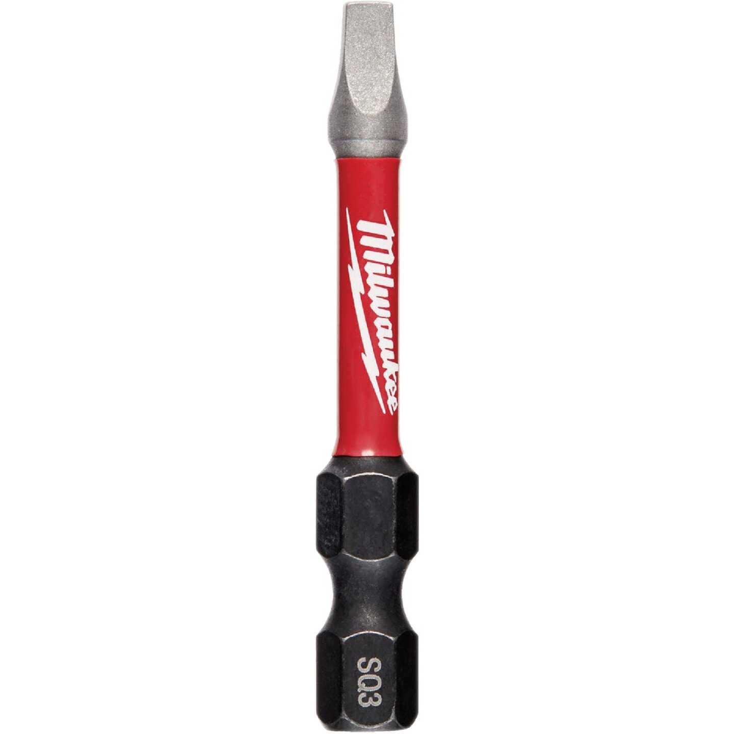 Milwaukee SHOCKWAVE #3 Square Recess 2 In. Insert Impact Screwdriver Bit (Bulk) Image 1