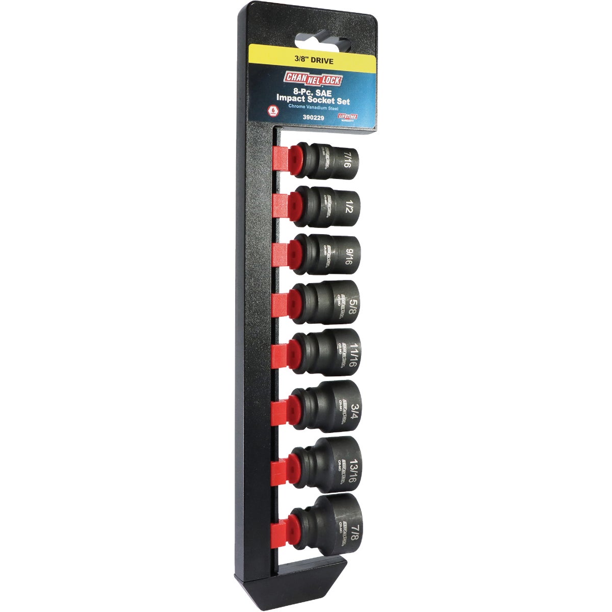 Channellock Standard 3/8 In. Drive 6-Point Shallow Impact Driver Set (8-Piece) Image 5