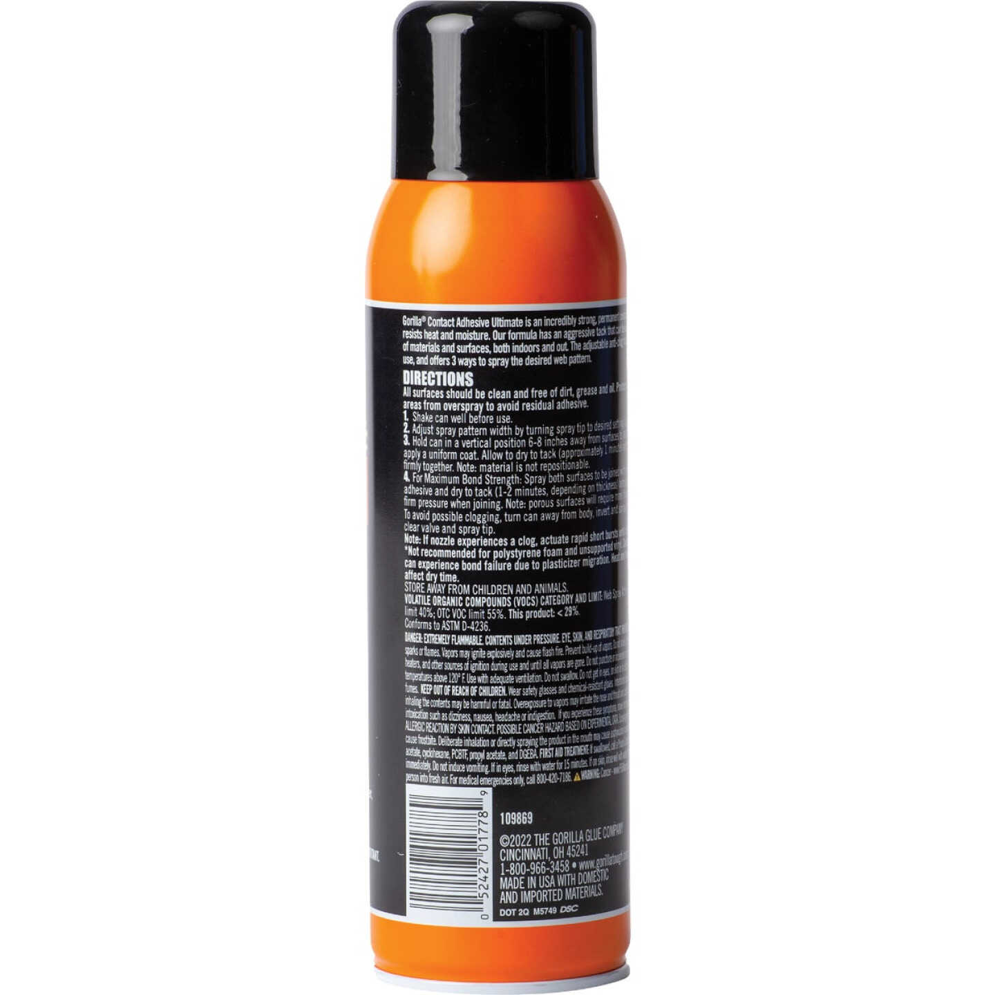 Gorilla 12.2 Oz Ultimate Spray Contact Adhesive Image 5
