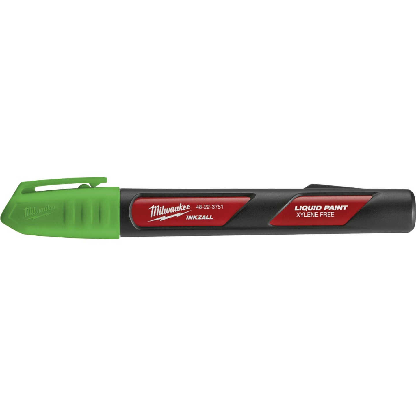 Milwaukee INKZALL Nib Point Green Liquid Paint Job Site Marker Image 1