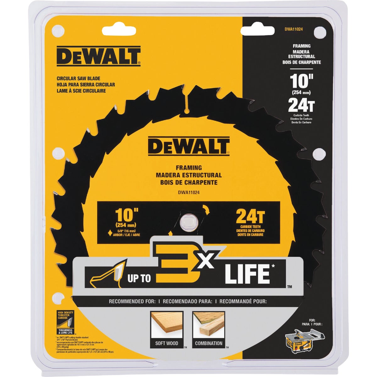 DEWALT 10 In. 24-Tooth General Purpose Circular Saw Blade Image 6