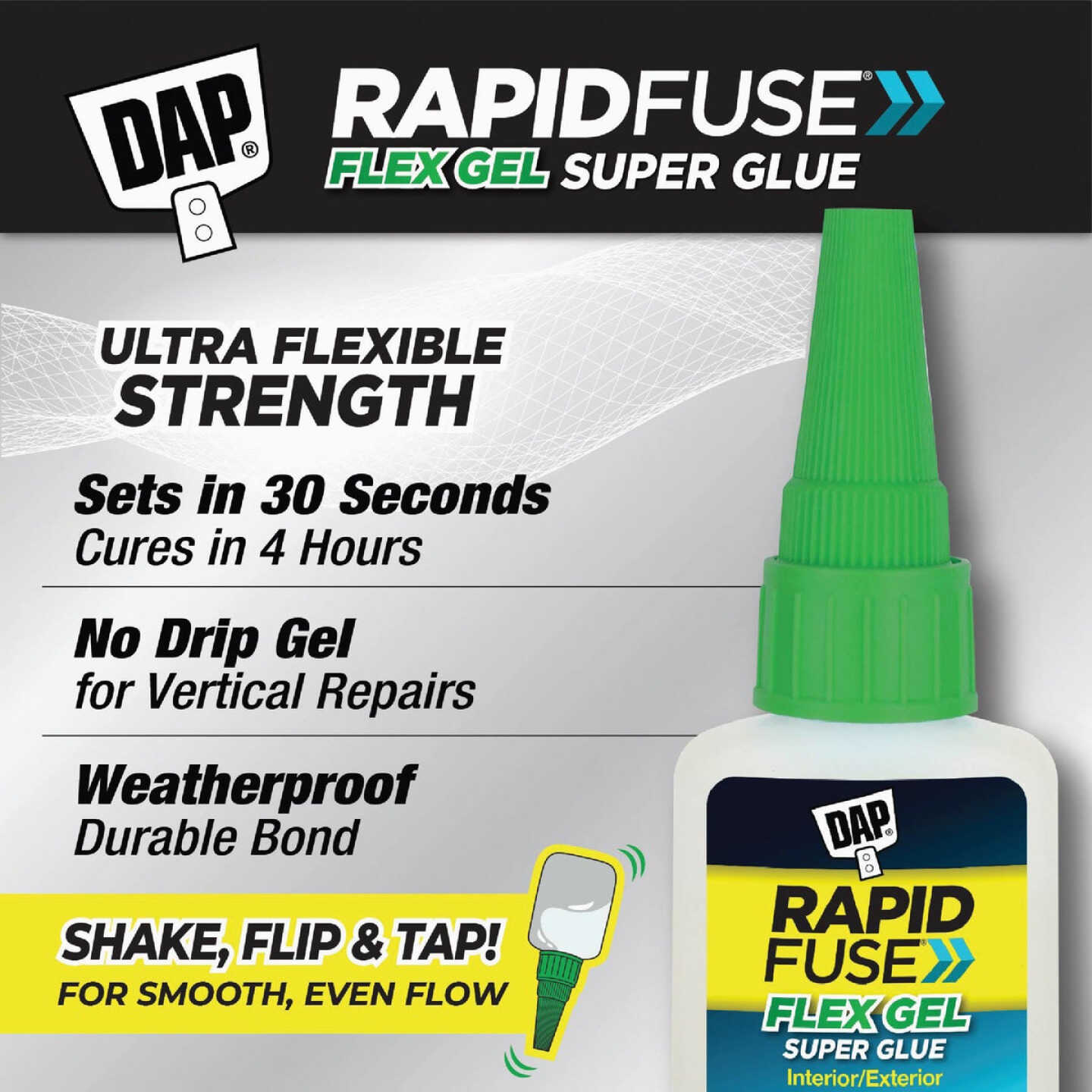 DAP RapidFuse Flex Gel Super Glue Image 2